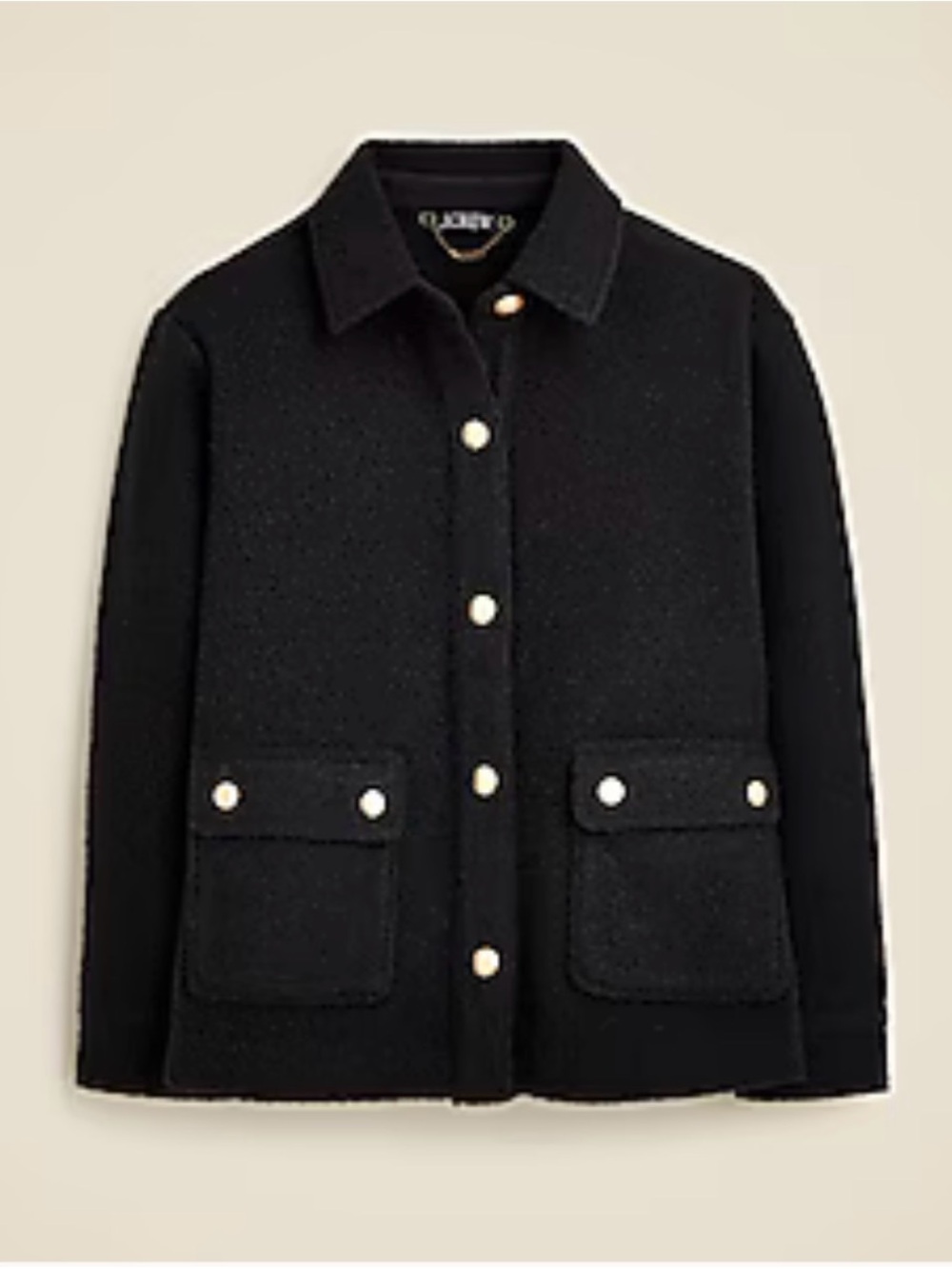 J Crew Bouclé shirt jacket